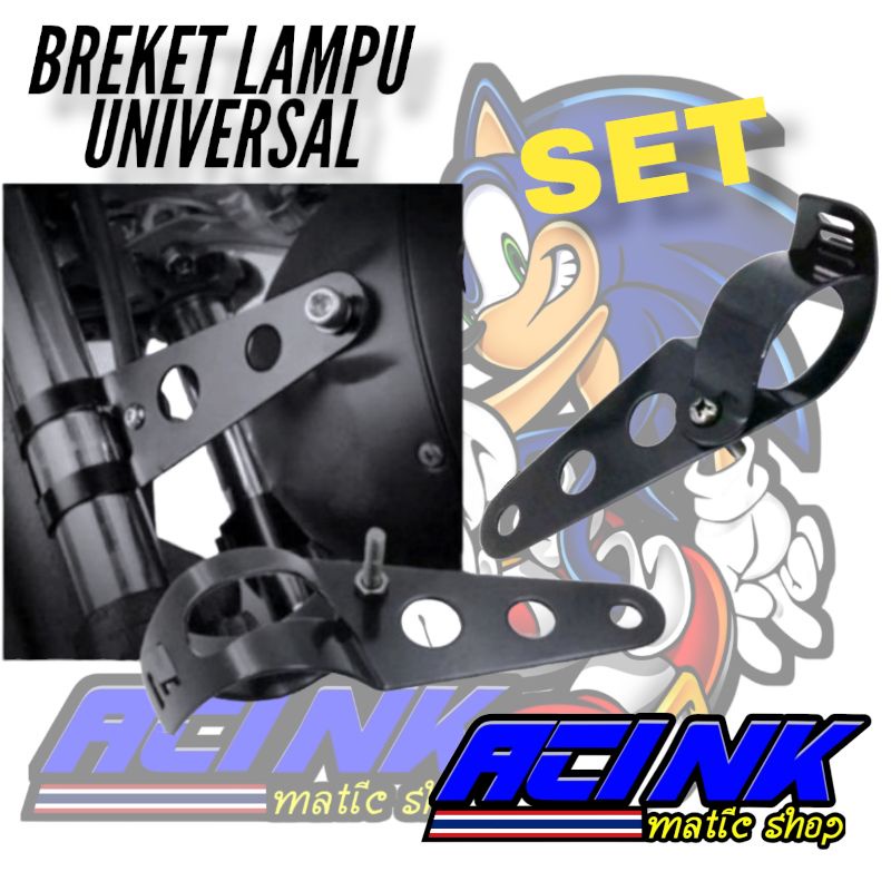 Braket/Kupingan Lampu Universal Monster RX King Vixion Byson GL CB Tiger Pangkon/Breket Lampu