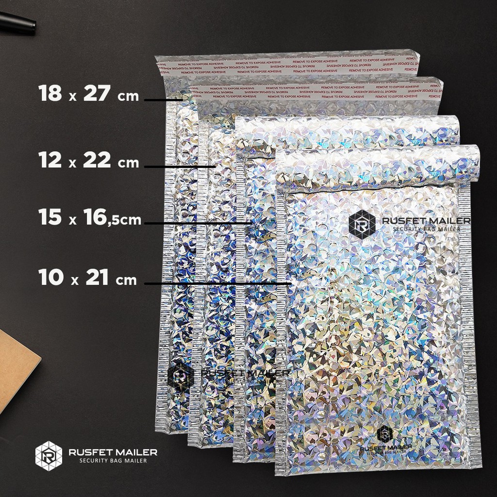 

Amplop Bubble Murah | Bubble Mailer Premium | PolyBubble Murah Motif Hologram