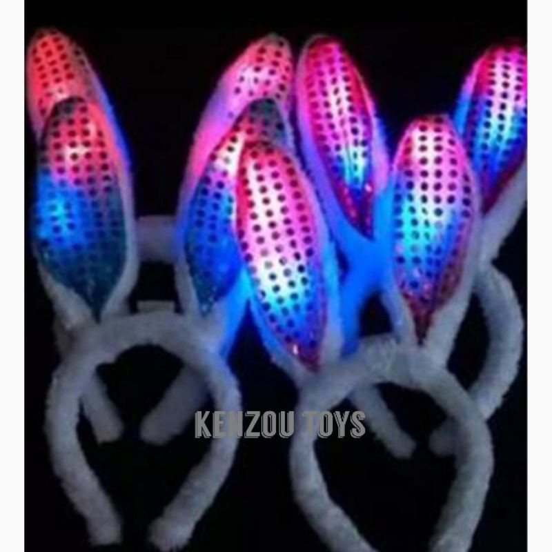 Bando Kelinci Bulu LED