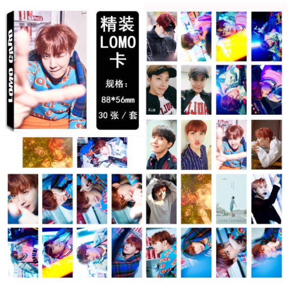 BLGM BTS kartu lomo card set 30 pcs love yourself wings bangtan boys kpop bt21