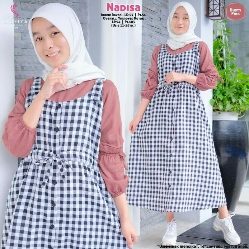 NADISA Set Overal Ori by Shofiya Fashion