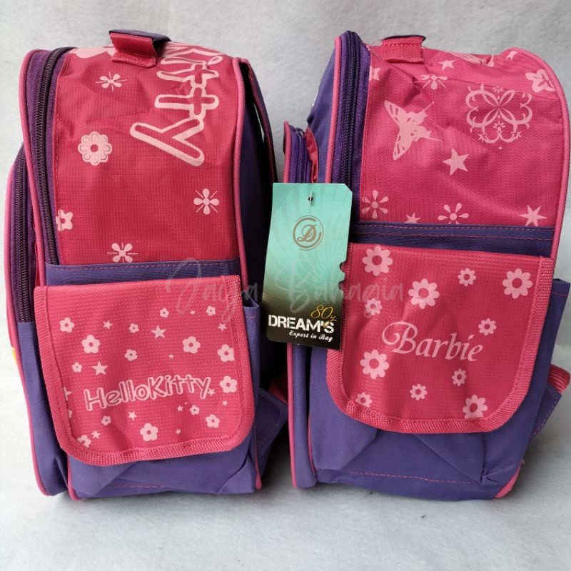 Ransel Kecil 12 Inch Dreams Hellokitty Barbie Tas Sekolah Murah Anak Perempuan TK