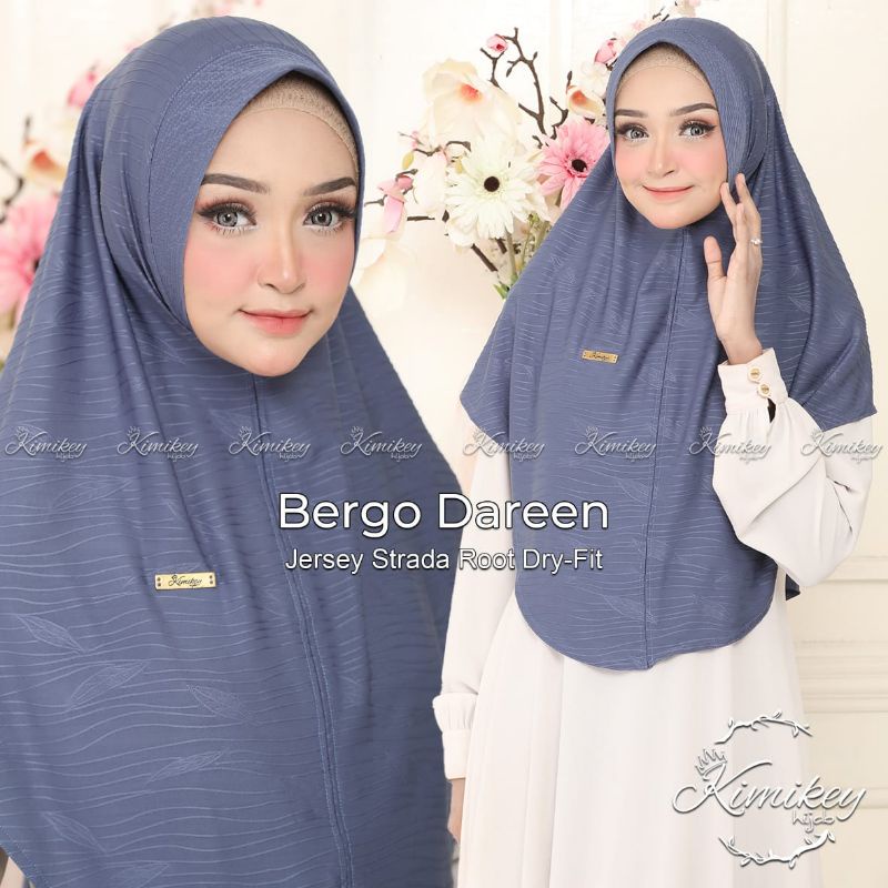 (ORIGINAL KIMIKEY 133) BERGO DAREEN • JILBAB INSTAN PREMIUM • HIJAB KEKINIAN