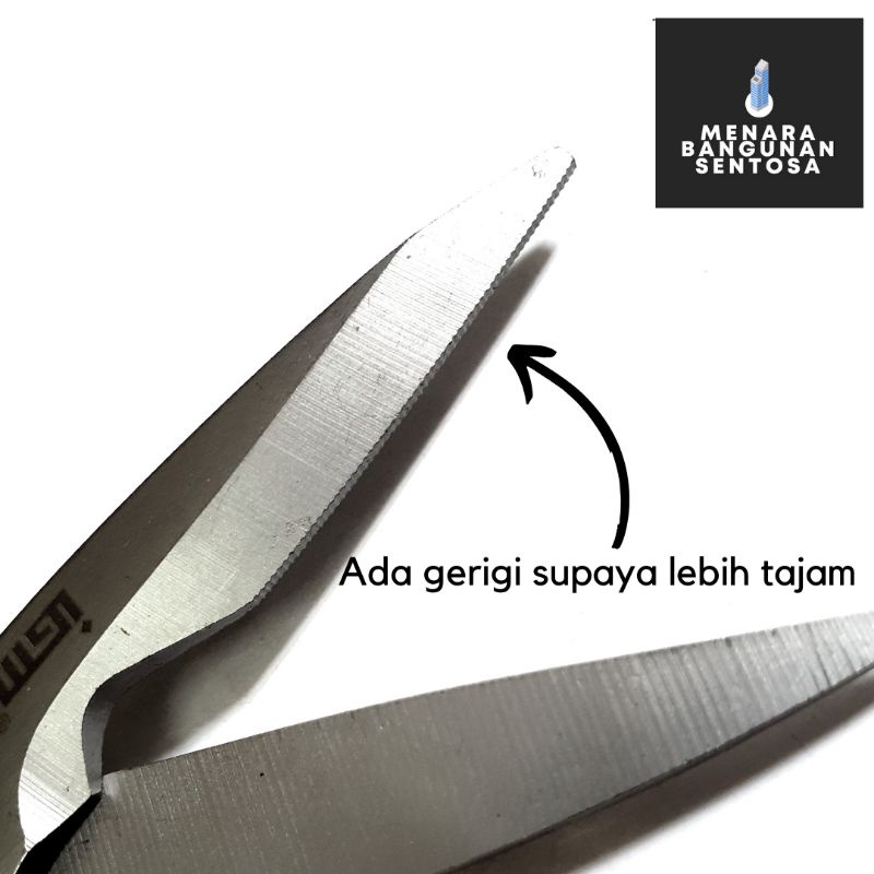 Gunting Serbaguna IGM 8&quot; Inch - Seng Kawat Loket Dahan Kain Kertas