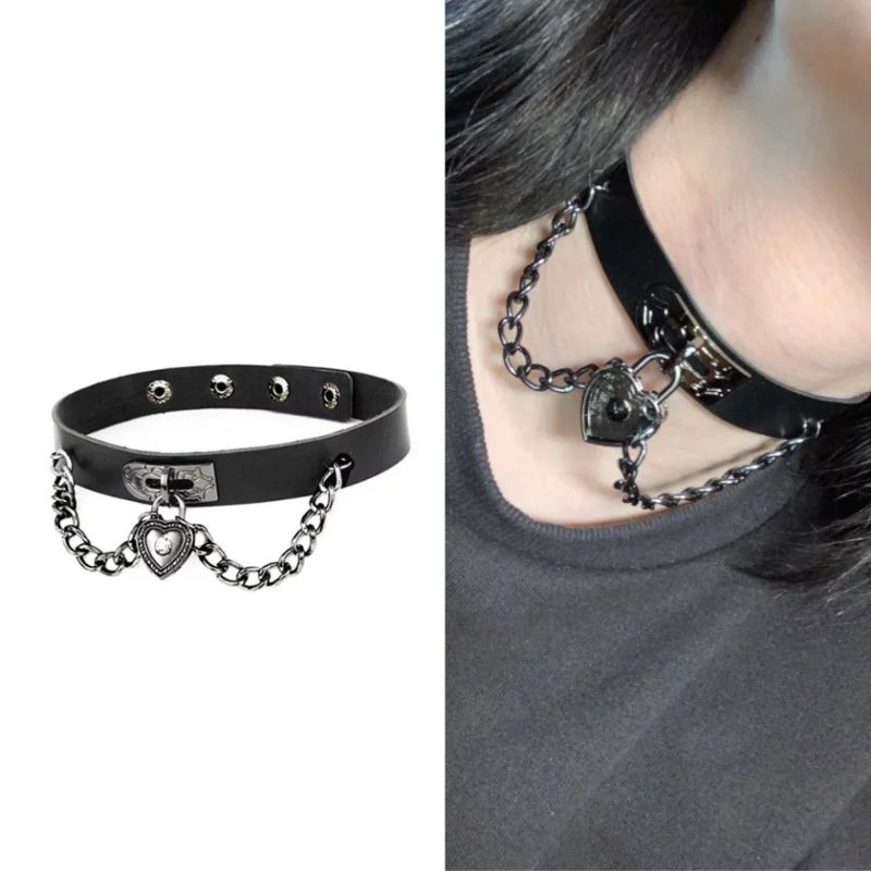 Kalung Choker Wanita Gothic Love