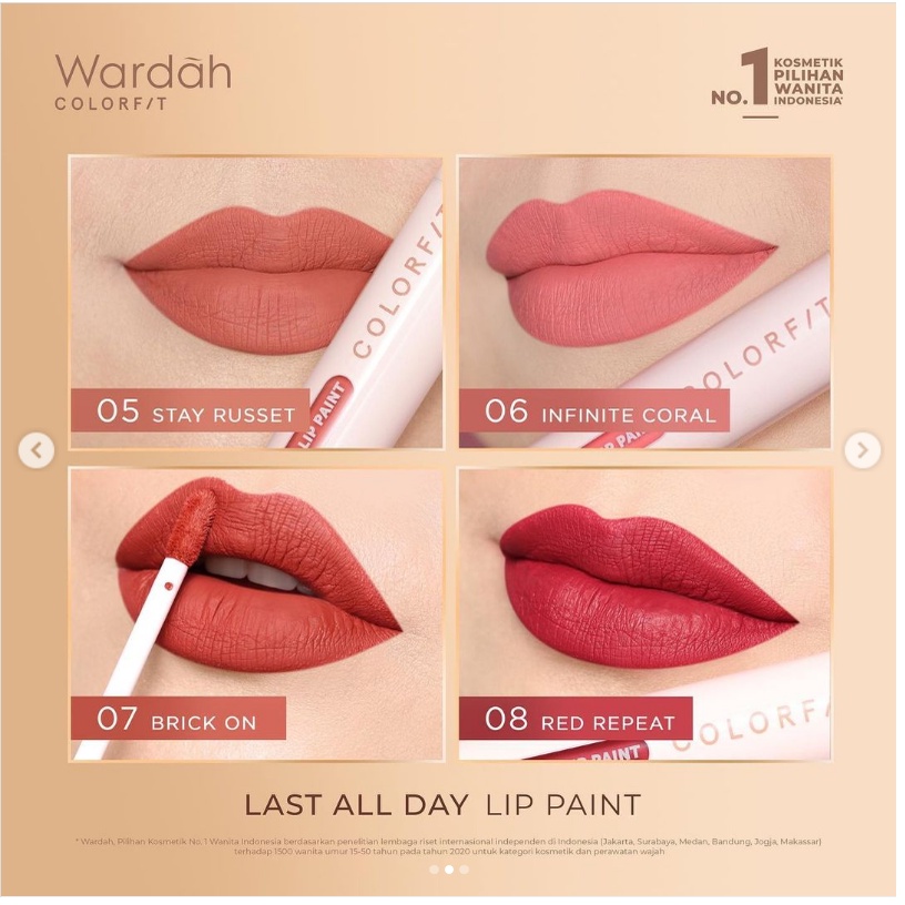 WARDAH Colorfit Last All Day Lip Paint 4.2g
