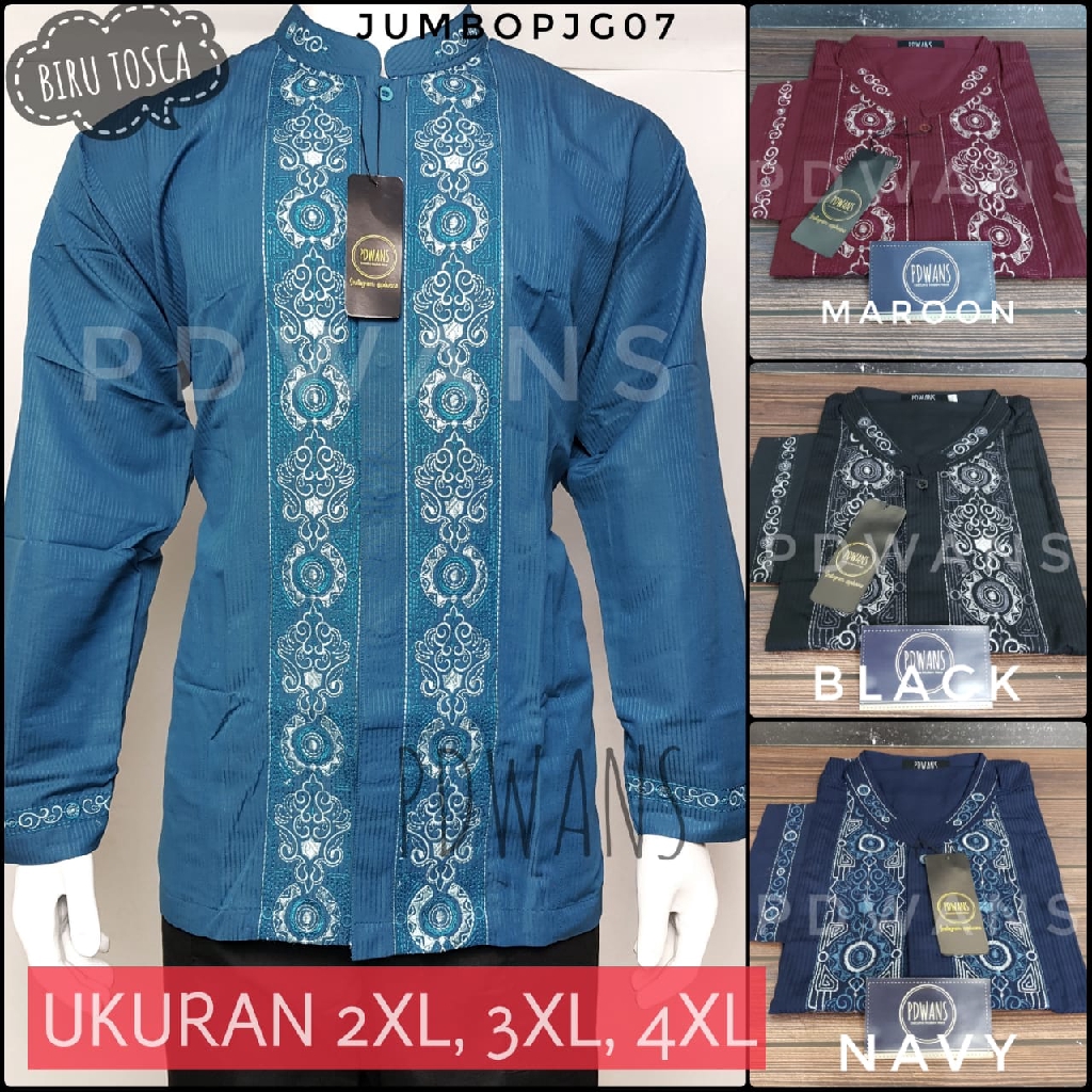  Baju  Koko  JUMBO  Big Size Lengan Panjang Warna Ukuran  Besar 