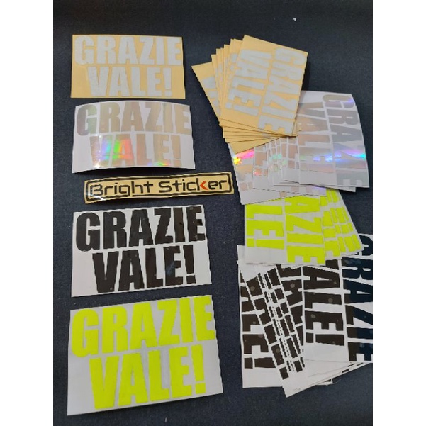 STICKER GRAZIE VALE STICKER MOTOR STICKER MOBIL CUTTING