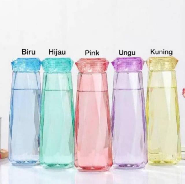 Gelas Minum Botol Minum Warna Motif Panda Boneka Kelinci Unik Lucu