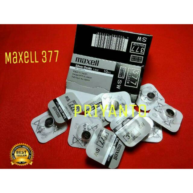 BATRAI JAM TANGAN MEXELL 377/SR626SW ORIGINAL SILVER OXIDE SINGLE PACK