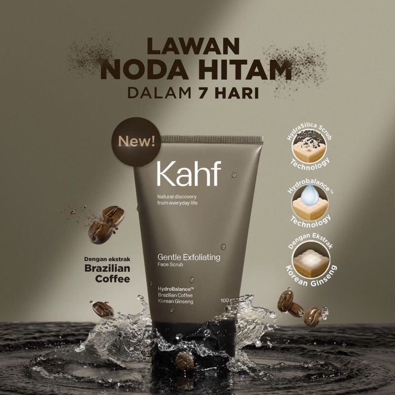 KAHF Gentle Exfoliating Face Scrub Cleanser 100ml