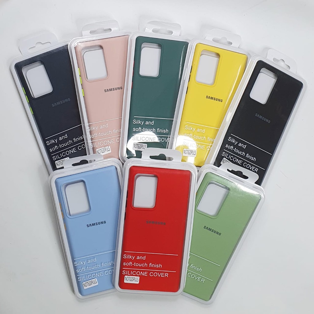 Samsung Galaxy Note 20 Plus Macaron Tone Case / Silicone Macaron Colour Side button