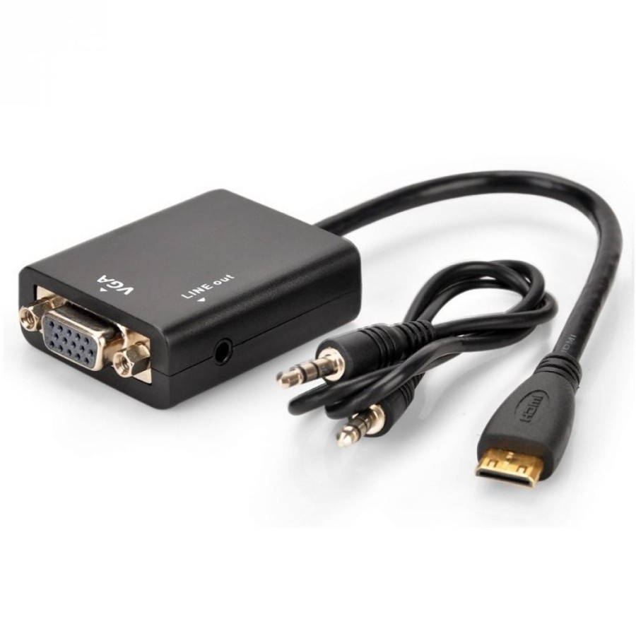 MINI HDMI TO VGA+AUDIO converter# MINI HDMI TO VGA+AUDIO (P)