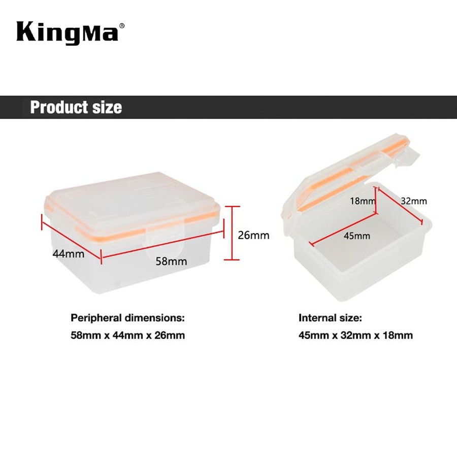 Kotak Baterai KINGMA for Sony NP-FW50 etc - Battery &amp; Memory Box Case