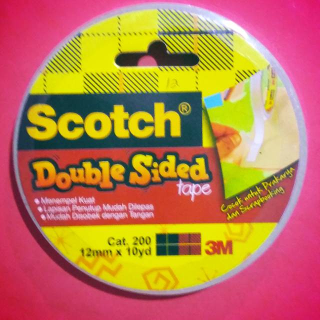 

Double Tape 3M aka Scotch isolasi bolak balik 12mm x 10y