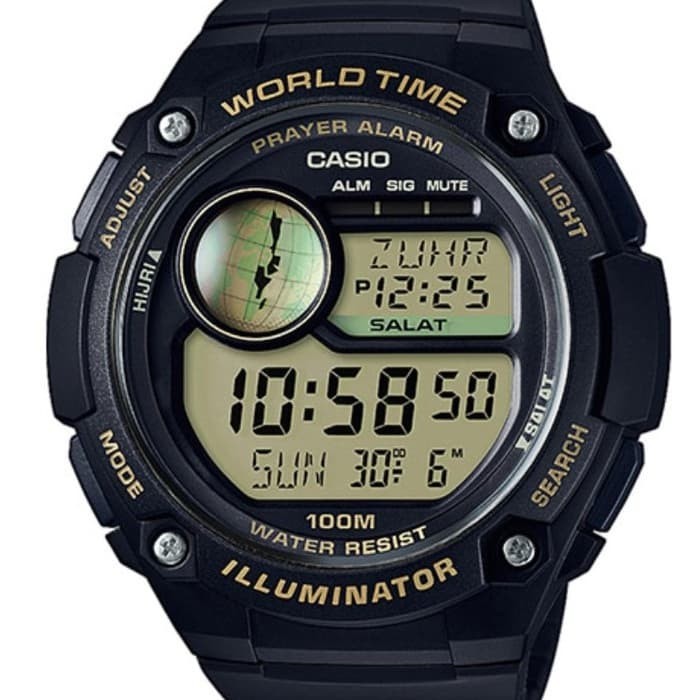 Jam Tangan Casio PRAYER TIME CPA 100-9AV / CPA-100-9A