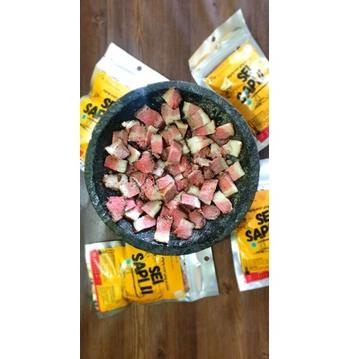 

[KODE 599] SEI SAPI / DAGING ASAP 120gr + (chili oil ) FROZEN FOOD / MAKANAN SIAP SAJI / MAKANAN