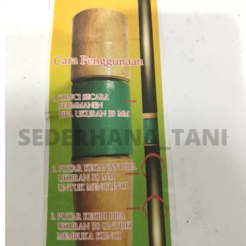 KLEM PUTAR KAYU PIPA EGREK KLEM PUTAR KAYU MURAH