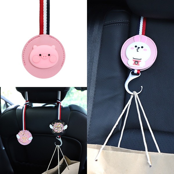 KAWAII HIDING HANGER HOOK Gantungan Barang Jok model Tali Motif