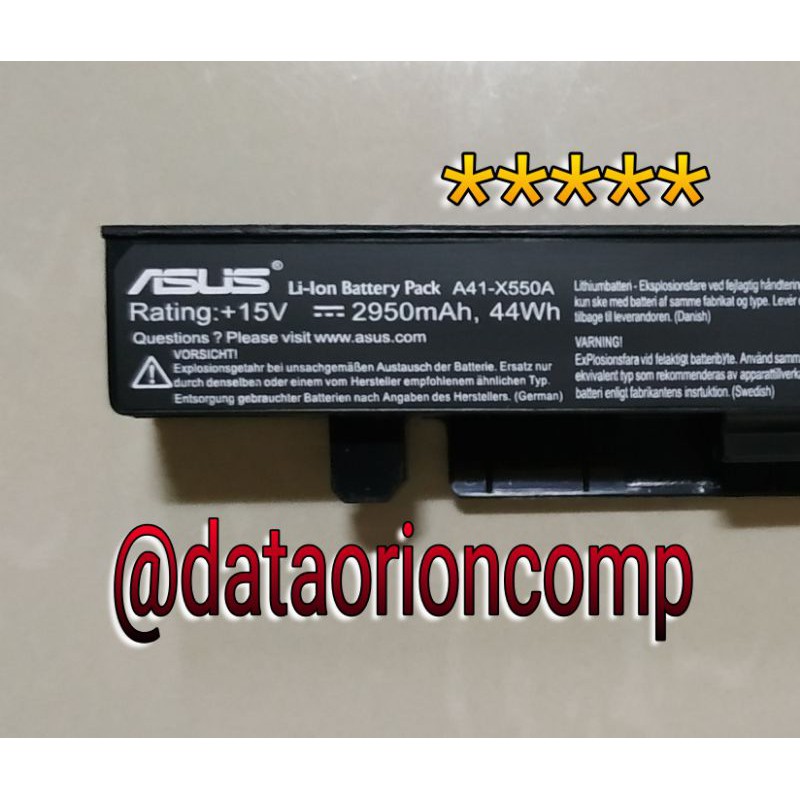 Baterai battery asus A450 A550 X450 X550 X552 X450C X450CA A450C A41-X550A X452