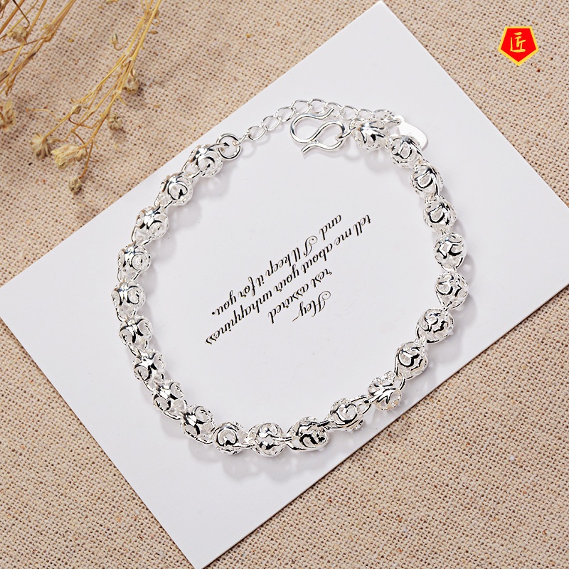 [Ready Stock]Hollow-out Exquisite Ball Bracelet