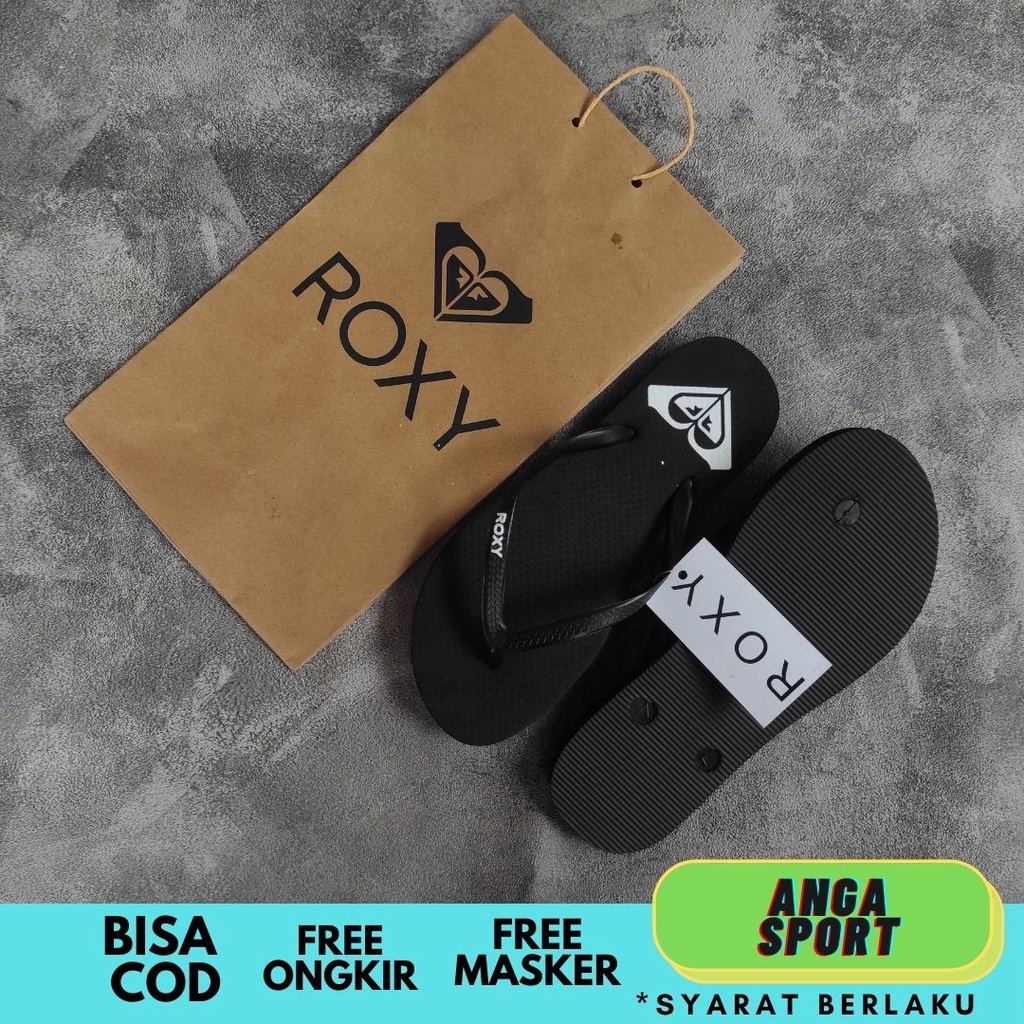 SANDAL JEPIT WANITA ROXY PREMIUM QUALITY / SENDAL CASUAL DISTRO RUMAHAN SANTAI / SENDAL JEPIT PANTAI REMAJA DEWASA KEKINIAN