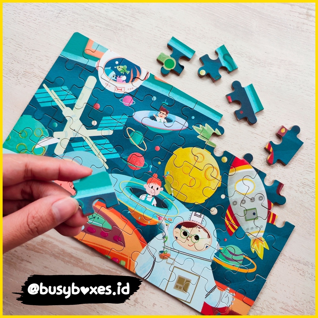 [busyboxes.id] puzzle jigsaw mainan edukasi luar angkasa