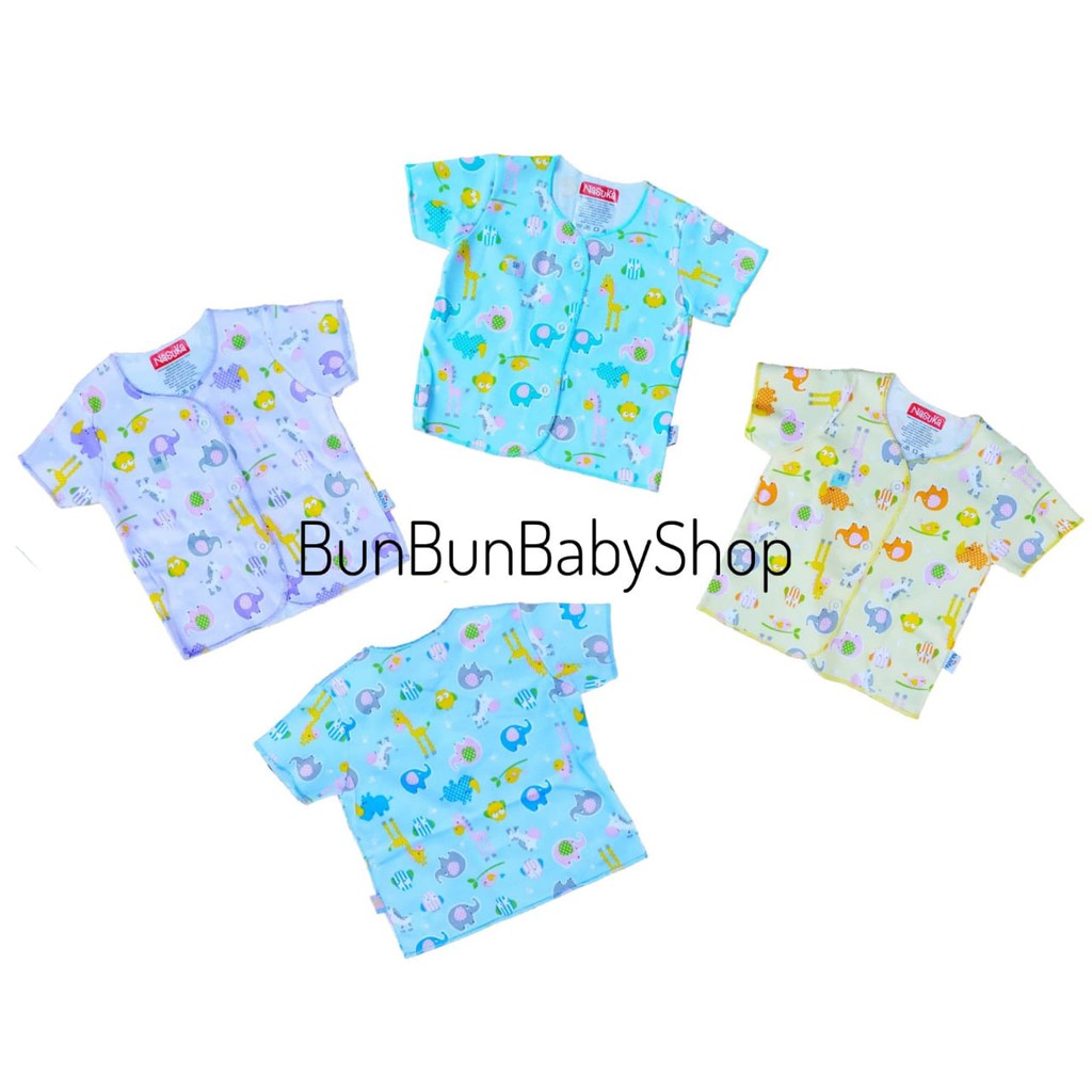 SNI Baju Bayi Baru Lahir Atasan Pendek Pakaian Perlengkapan Baby Newborn Laki Perempuan Nasuka Bunbunbabyshop