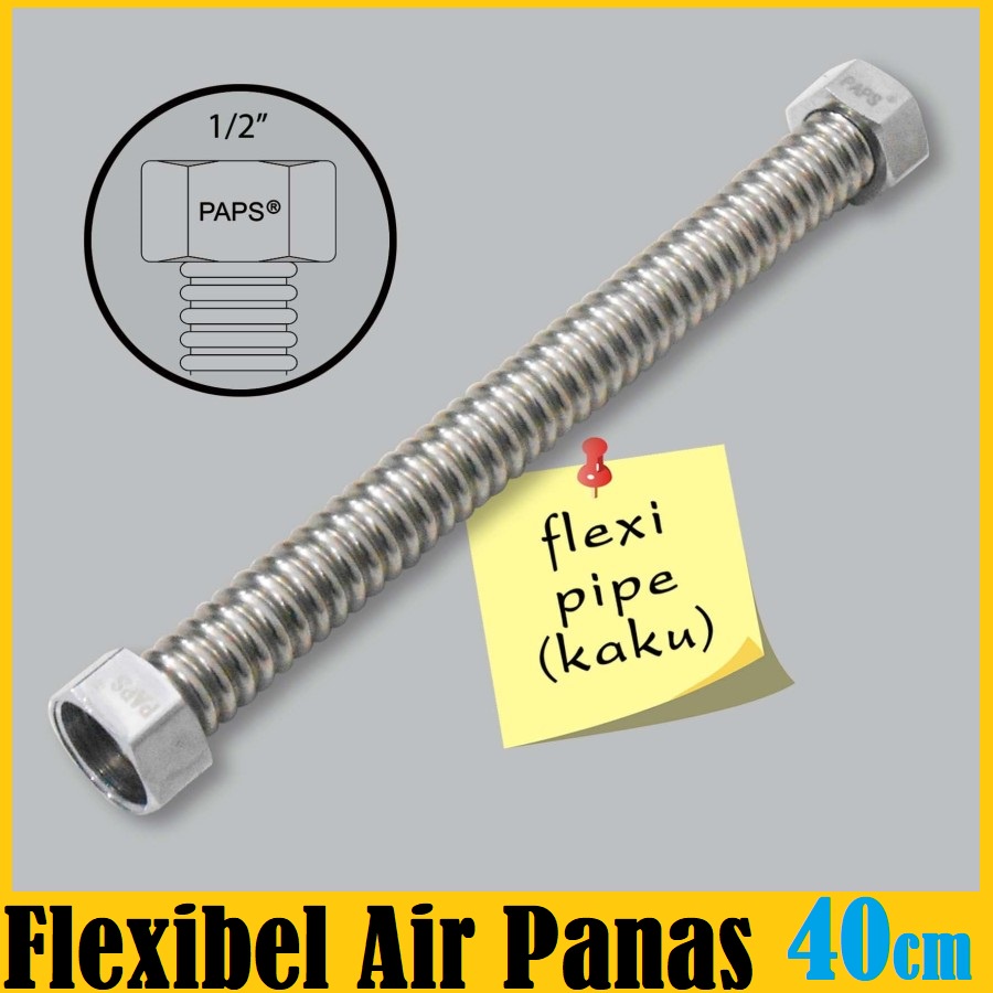 Selang Flexible water heater Air Panas 30cm s/d 1 meter IMPORT - Selang Fleksibel Pipa Air Panas