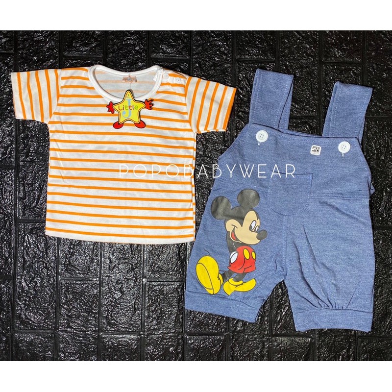 Overall Little J/Baju kodok bayi/Set overall baby