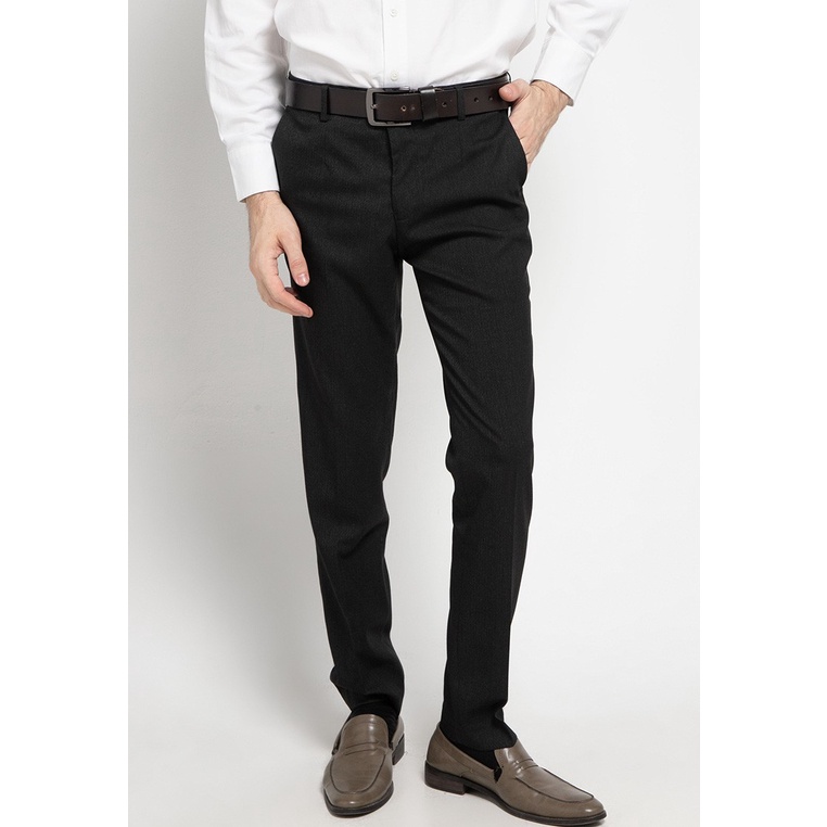 MYSTERICOUS Celana panjang pria Casual Formal Harian Slimfit MYST - Darkgrey (Bahan Super Adem)