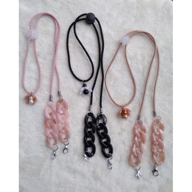 strap masker hijab/ strap masker rantai
