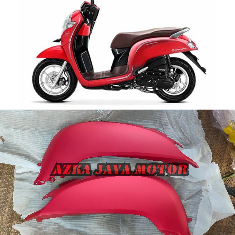 Cover Body Honda Scoopy Fi Merah Doff Tahun 2017 2018 2019 2020 Scoopy Baru Red Matte Shopee Indonesia