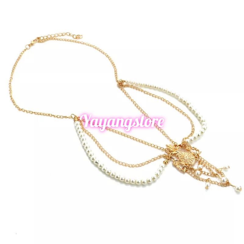 MAHKOTA KEPALA - RAMBUT - HEADBAND - HEADCHAIN -HEADPIECE BOHI BOHEMIAN Logam Rantai Kepala INDIA BELLY DANCE