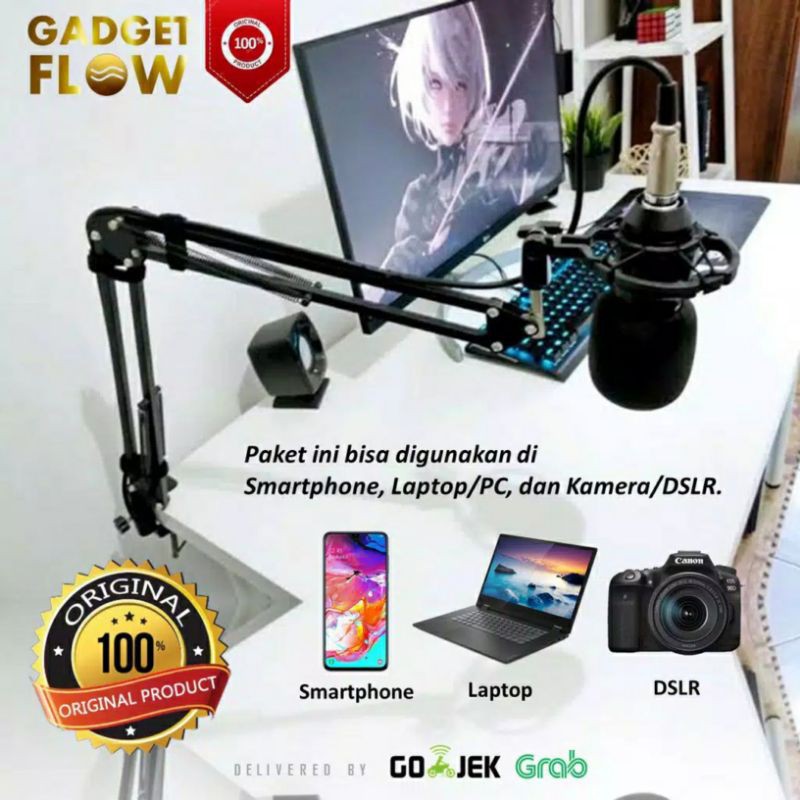 paket recording microphone mic bm 800.BM - 800 stand mic