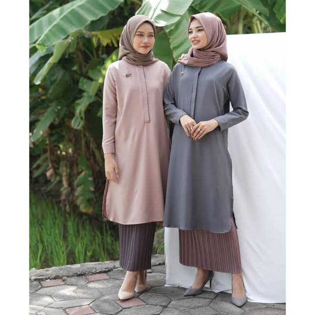 (COD) KASALA BASIC TUNIK/TUNIK TOYOBO/TUNIK EDERRA/LONG TUNIK POLOS