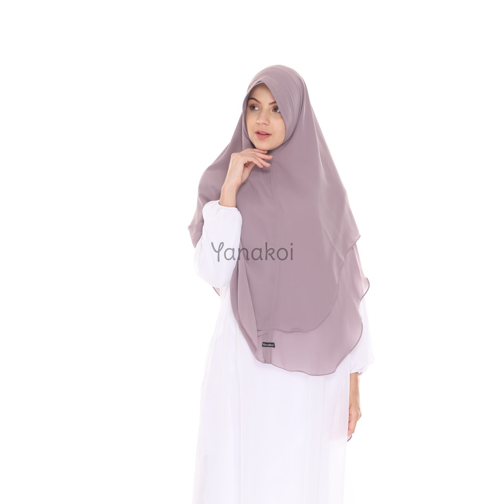 Yanakoi Hijab Jilbab Khimar Amanda Warna Ungu Taro 