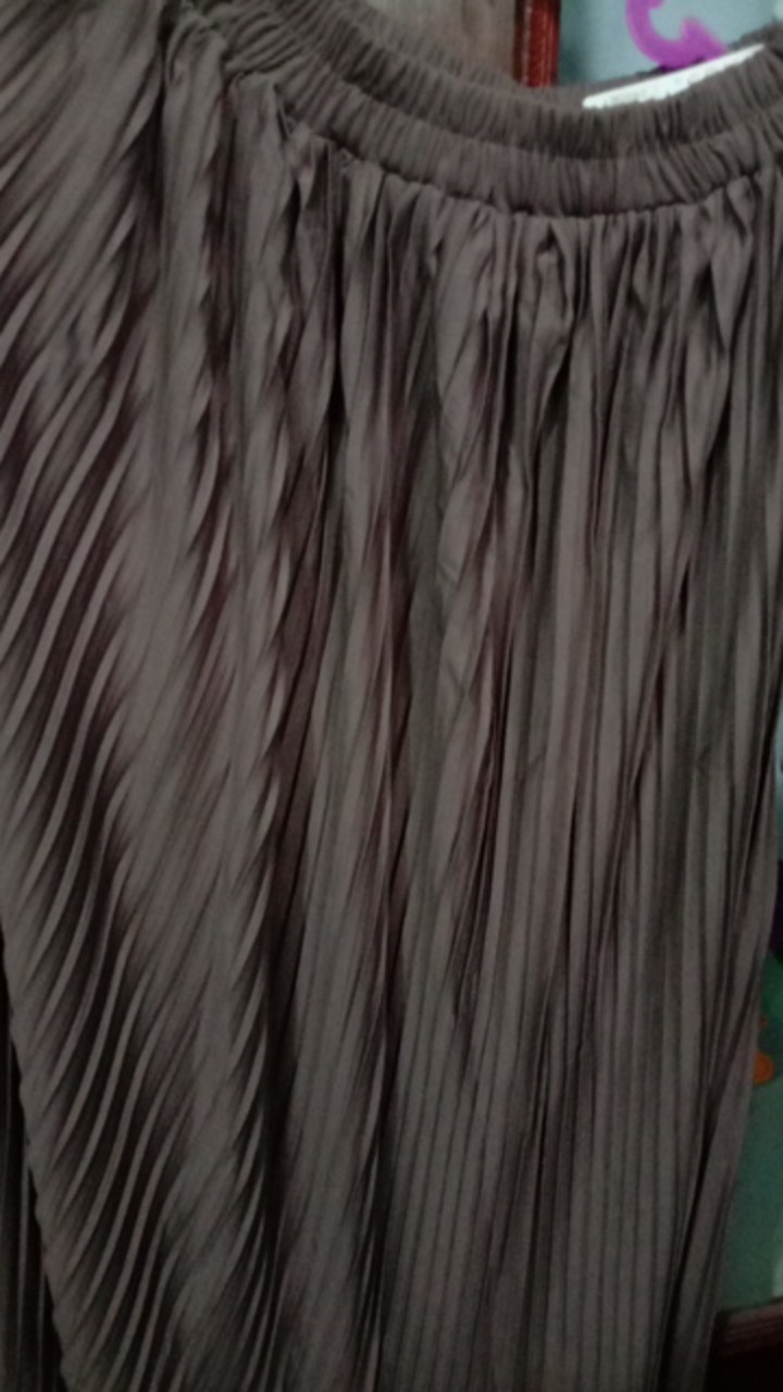 V357 - Rok Plisket  Prisket Panjang Pleated Skirt Flare Skirt Mayung Flowy Rempel