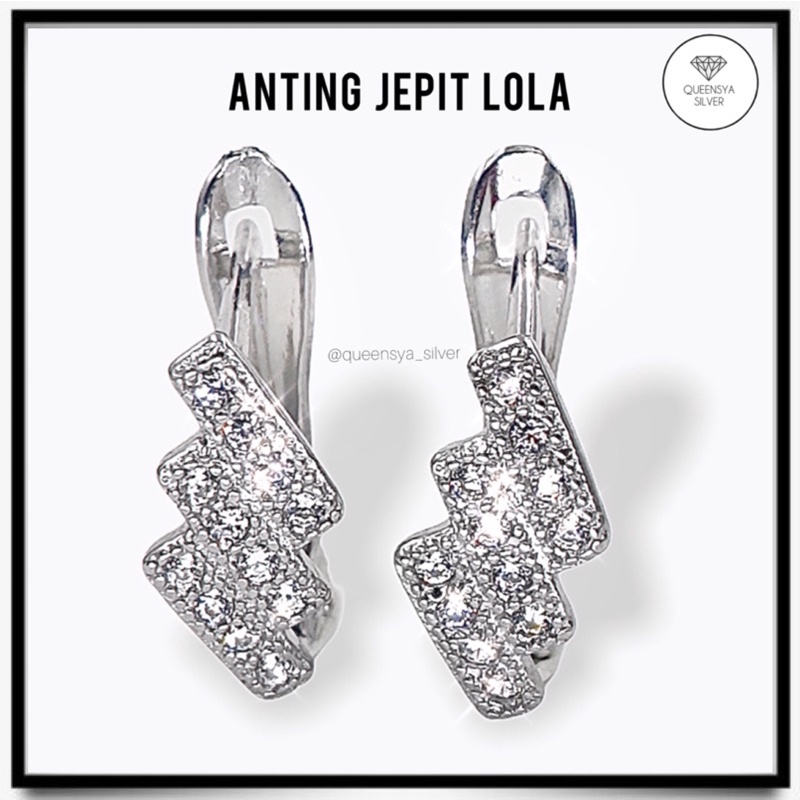 Anting Jepit wanita perak asli 925 || Anting wanita ala Korea style