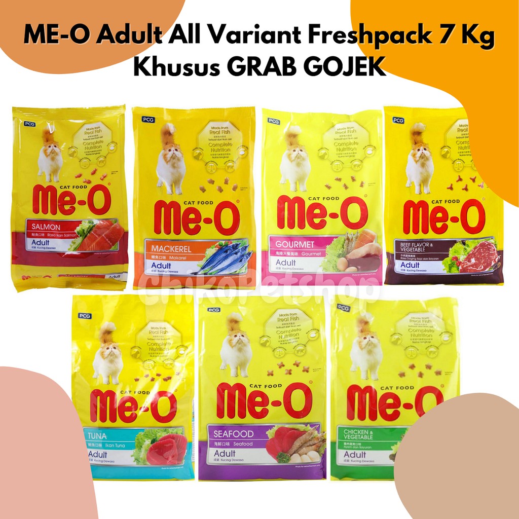 [GRAB GOJEK] ME-O ADULT All Variant Semua Rasa Makanan Kucing Dewasa MEO Freshpack meo adult 7 Kg