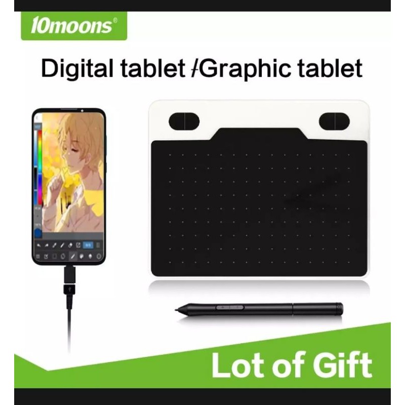 GRAPHICS TABLET 10moons T503 / PEN TABLET / DRAWING TABLET