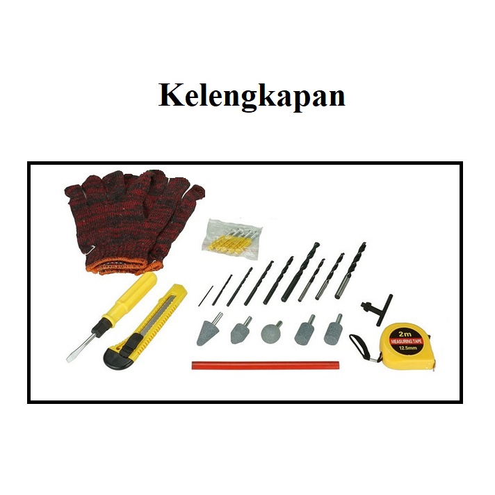 RYU Drill RDR 10-3 REB PAKE KOPER 10 mm Set 22 pc Bor Set Mesin Bor Tangan Listrik 10mm Bolak Balik + Aksesoris Set 22 Pcs + Koper / Bor Besi Kayu 10 mm RDR 10-3 REB MURAH ORIGINAL BERGARANSI