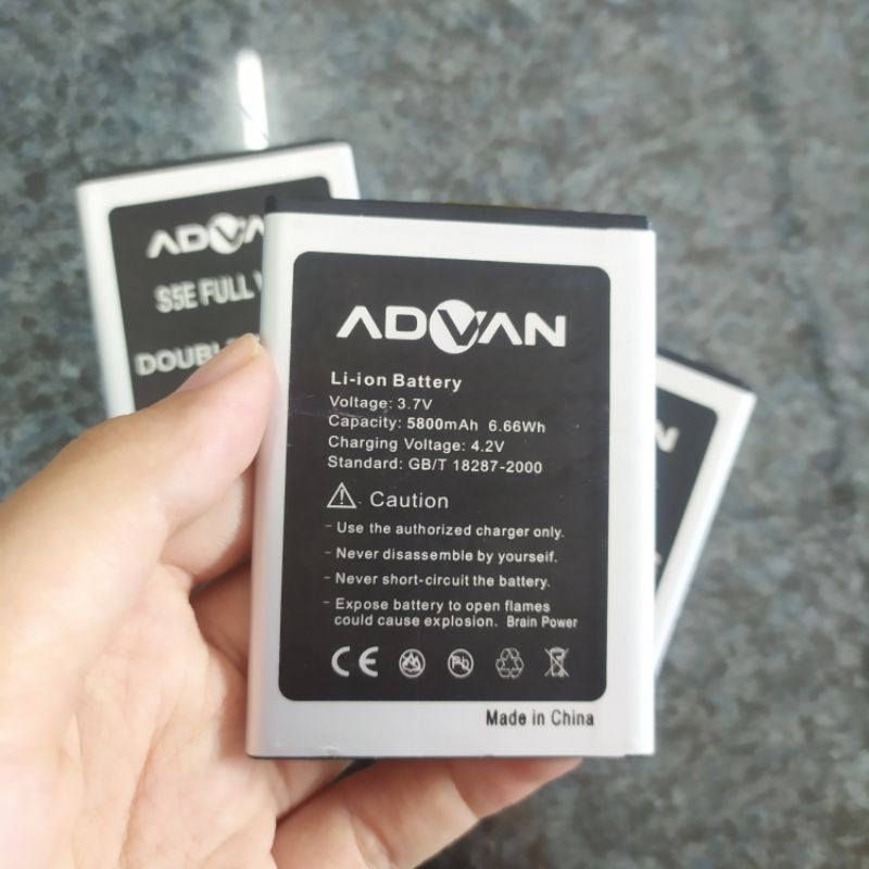 Battery Baterai Advan S5E Full View