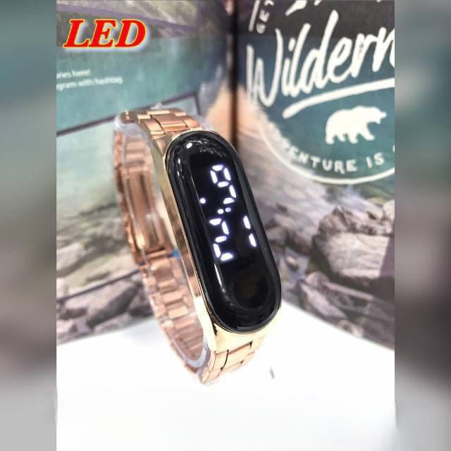 [SS]JAM TANGAN MAHASISWA TERBARU 2023 TOUCH  LED STAINLISS STEEL ANTI AIR LD-165