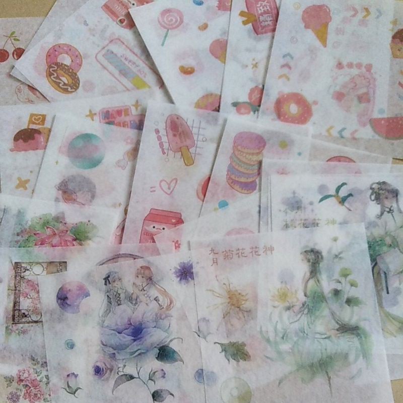 

1 lembar washi 10 cm x 10 cm motif acak ecer