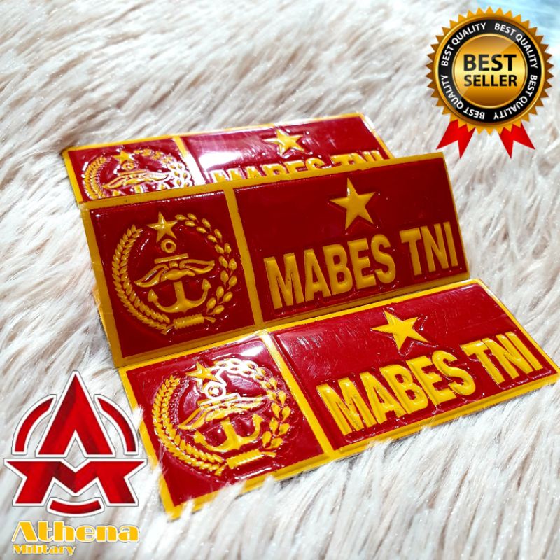 Stiker Plat motor MABES TNI | stiker plat mobil Mabes Tni |Stiker plat embos