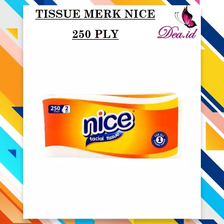 [DEASHOP] FACIAL TISSUE / TISSU WAJAH / TISU NICE PASEO MURAH &amp; LEMBUT ISI 250 SHEET - 2 PLY