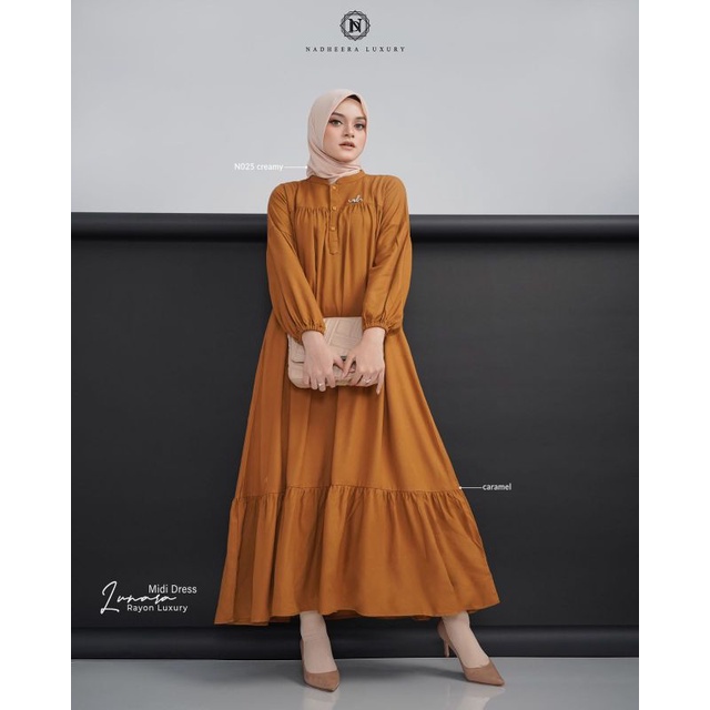 LUNARA MIDI DRESS NEW By Nadheera Luxury