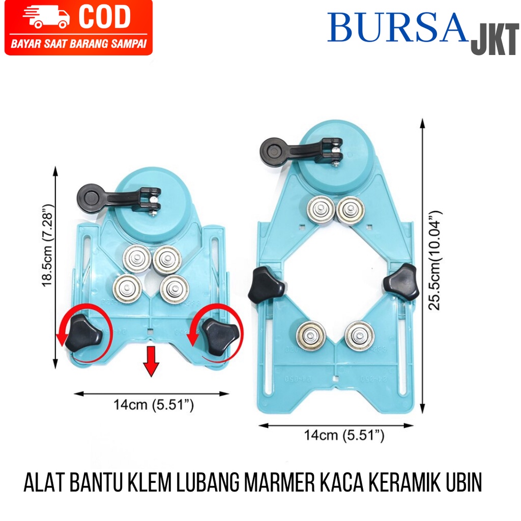 HOLE LOCATOR ALAT BANTU MELUBANGI KERAMIK UBIN KACA 4 SAMPAI 83 MM