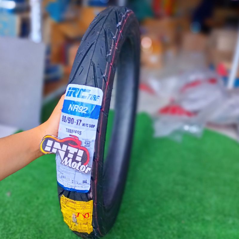 Ban IRC 80/90 RING 17 TUBELESS TIRES NR92 HIGH QUALITY BL Luar IRC 80/90-17 TUBLES 8090 ring 17 Tubl
